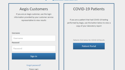 Patient portal.aegislabs.com